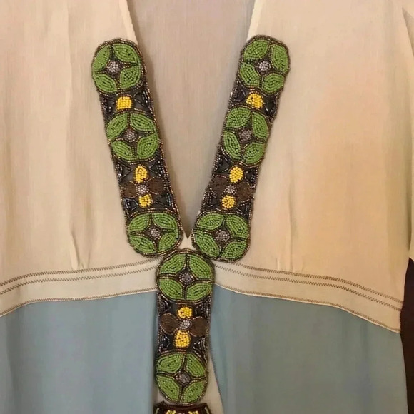Paul & Joe Paris Beaded Silk Tunic Never Worn - Picture 3 of 4